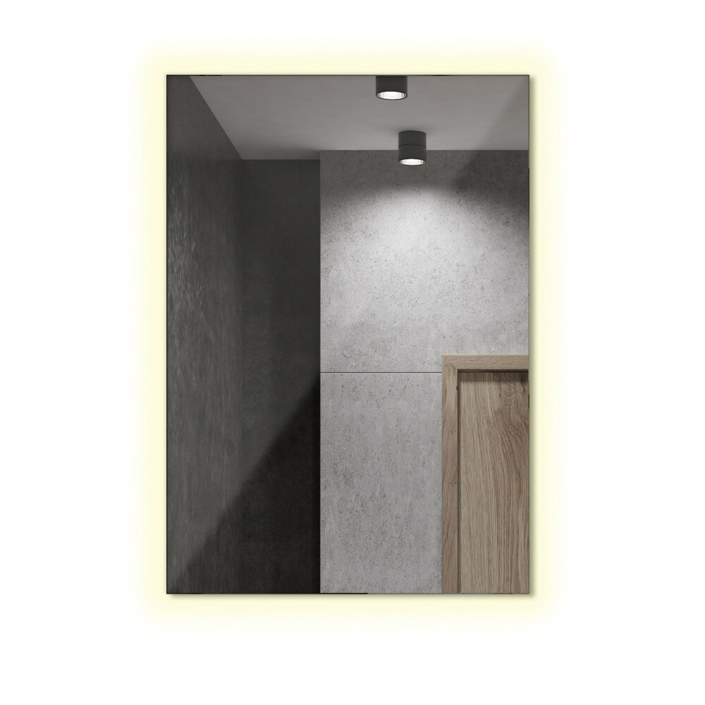 Modern tükörvilágítás a fürdőszobába 100x70 cm