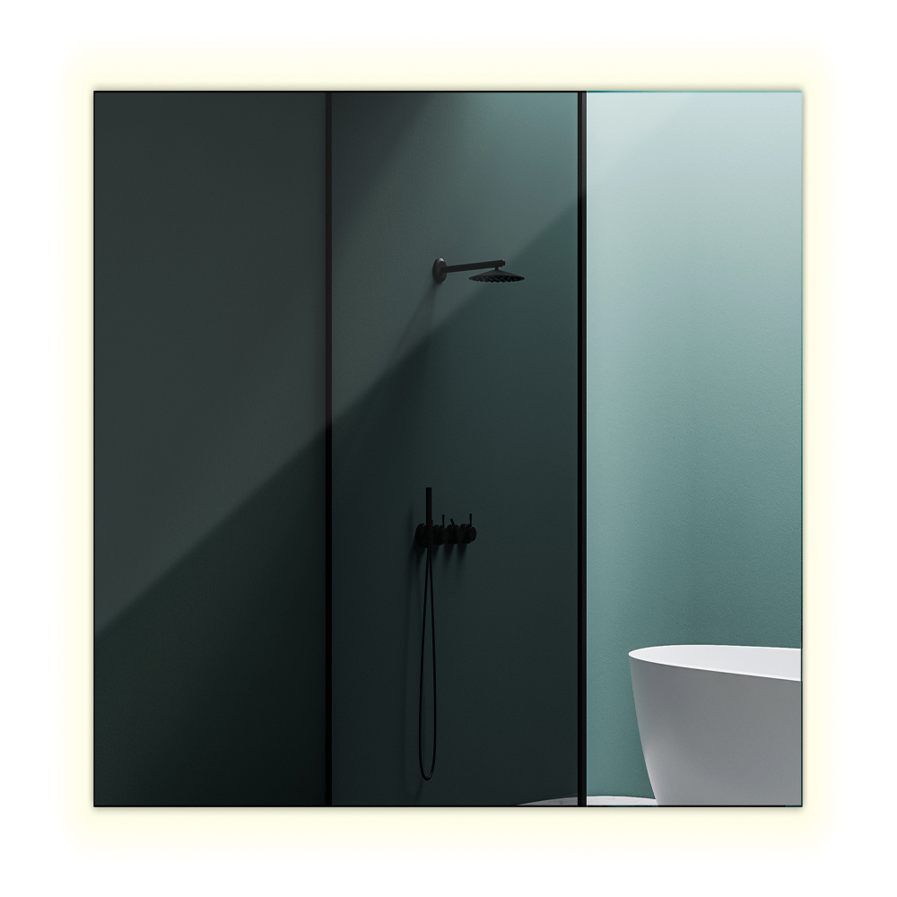 Modern fürdőszobai tükör 50x50 cm