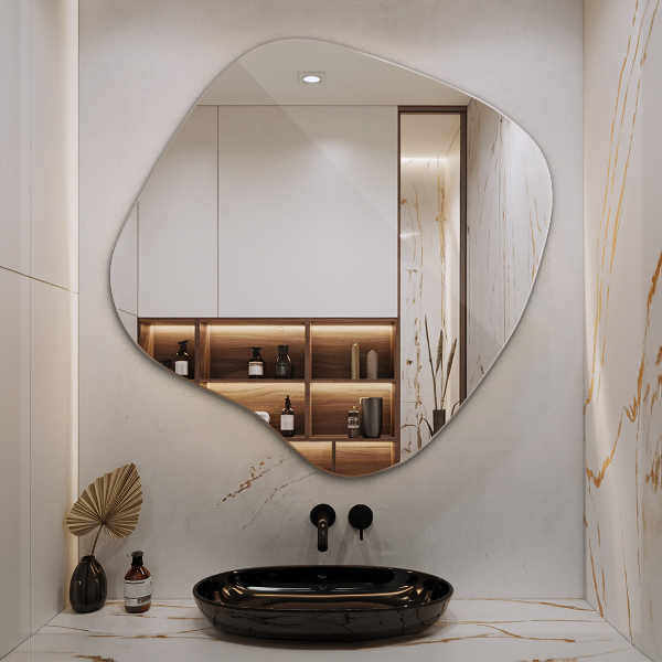 Szabálytalan tükör folt eredeti 58x59 cm