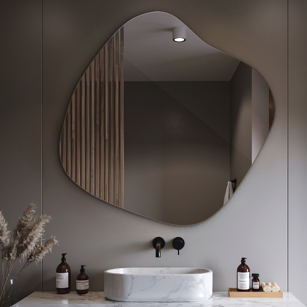 Szabálytalan tükör folt eredeti 68x67 cm