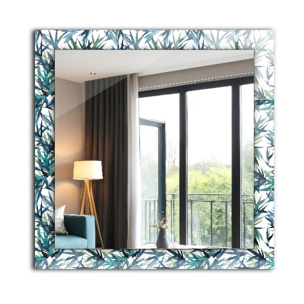 Design tükör Bambuszlevelek akvarellben