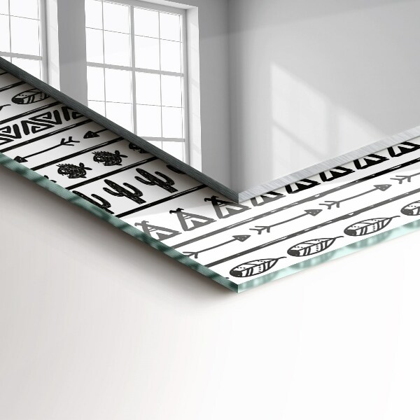 Design fali tükör Kaktuszfajok indexe