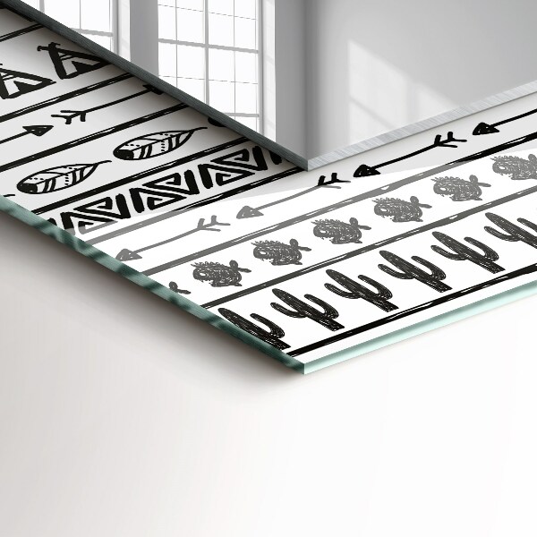 Design fali tükör Kaktuszfajok indexe