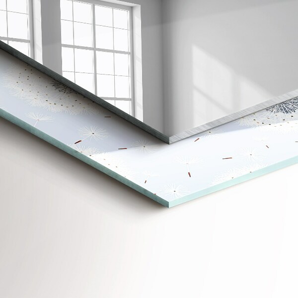 Design fali tükör Fújt virágok