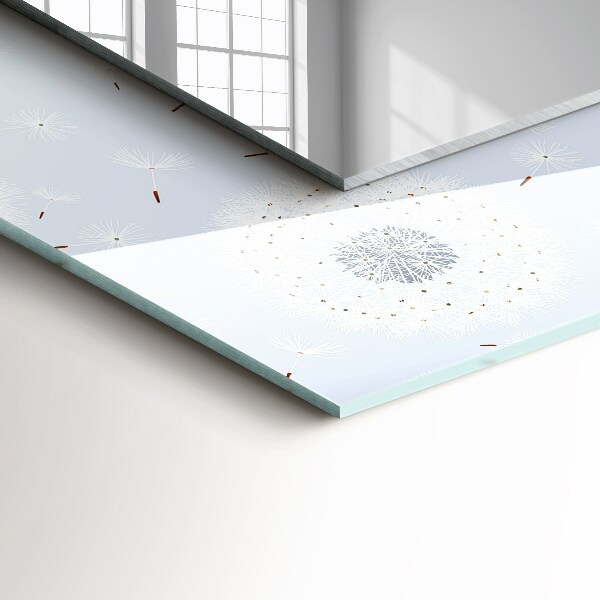 Design fali tükör Fújt virágok