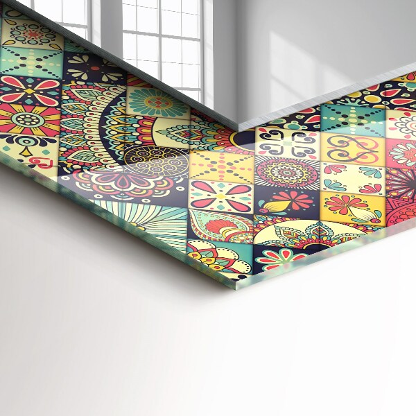 Tükör díszítéssel Színes mozaik