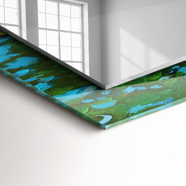 Tükör nyomtatott kerettel Vízililiom por