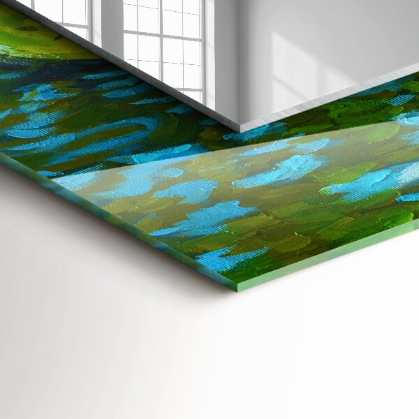 Tükör nyomtatott kerettel Vízililiom por