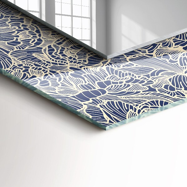 Design tükör Virágminta szöveten