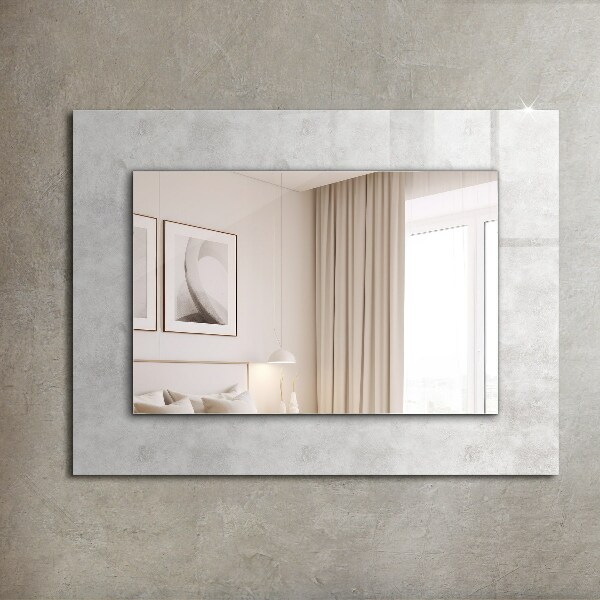 Tükör dekoráció Motívum szürke szöveten