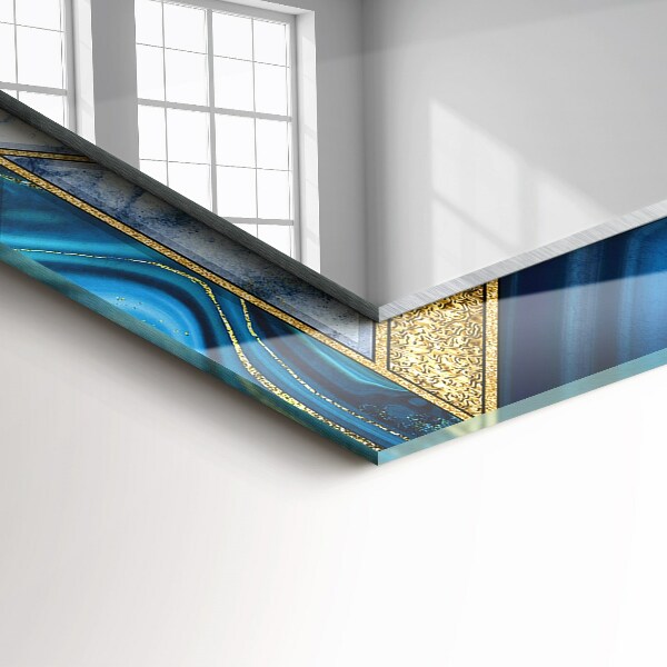 Díszes tükör Absztrakt geometriai mozaik