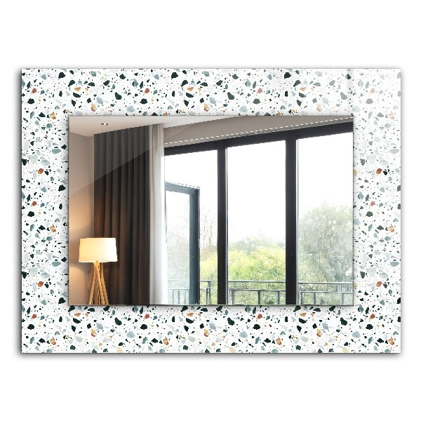 Design fali tükör Terrazzo mozaik