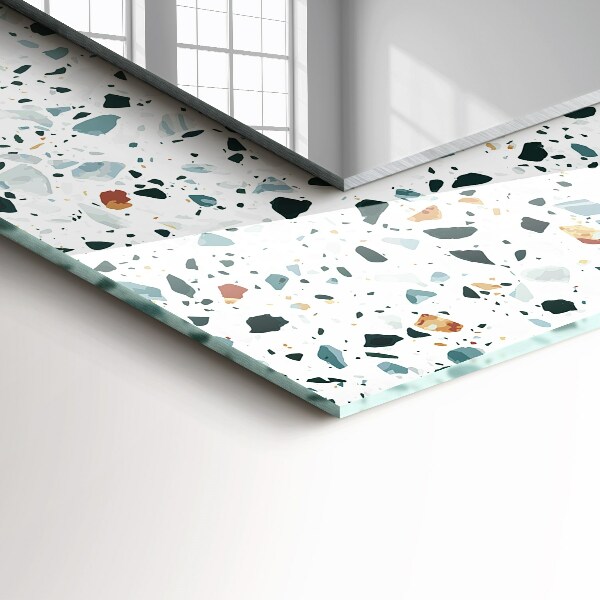 Design fali tükör Terrazzo mozaik