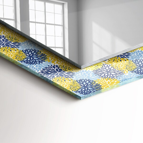 Dekor tükör Színes virágminta