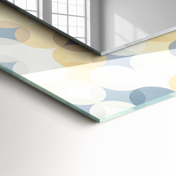 Tükör dekoráció Színes körök