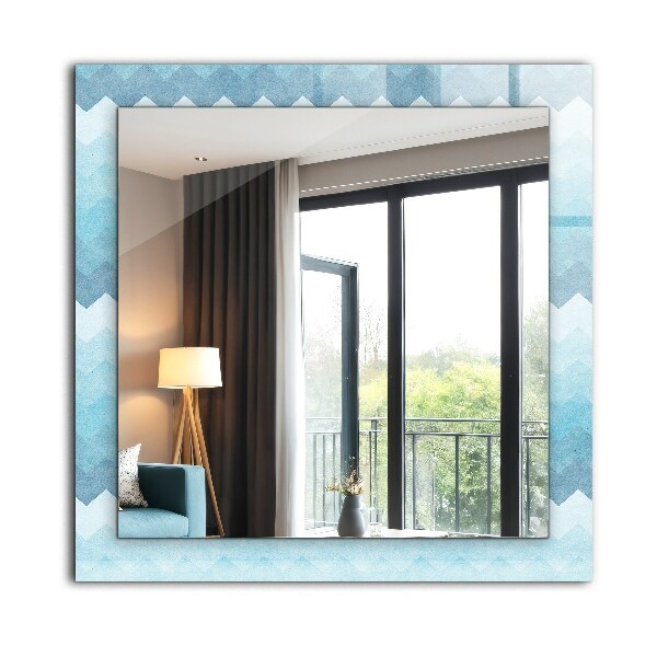 Design fali tükör Fokozatos cikkcakkos minta