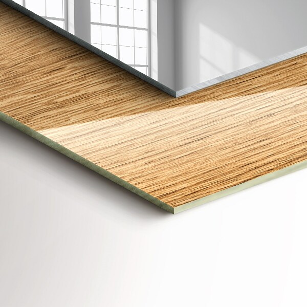 Tükör dekoráció Fa textúra