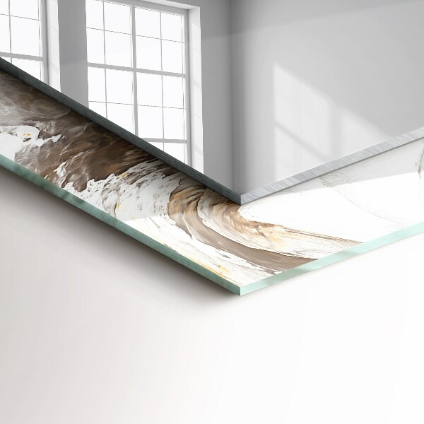 Tükör nyomtatott kerettel Absztrakt márvány motívumok