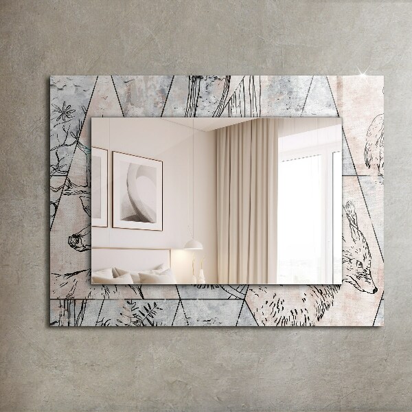 Tükör díszítéssel Szarvasagancsos növények