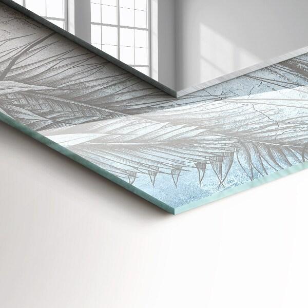 Tükör keret nyomtatással Pasztellszínű növények