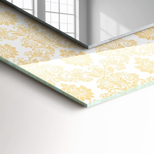 Design fali tükör Sárga dekorációk