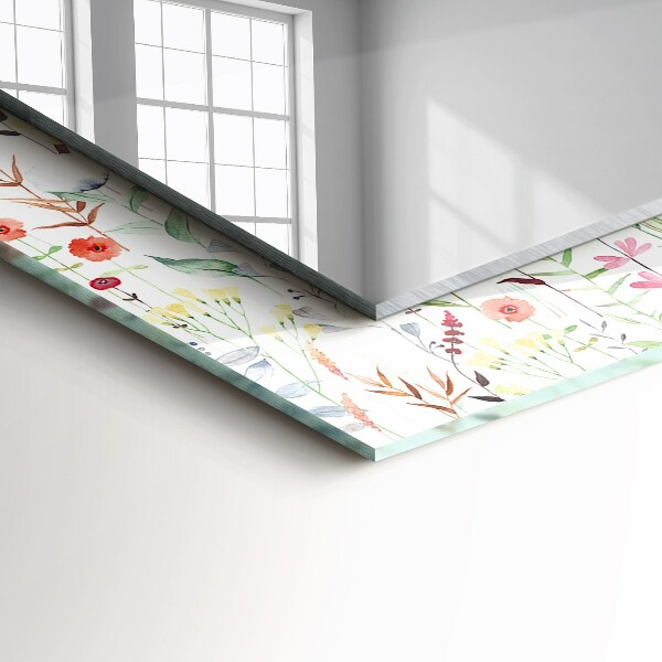 Dísztükör Virágok akvarell motívumokkal