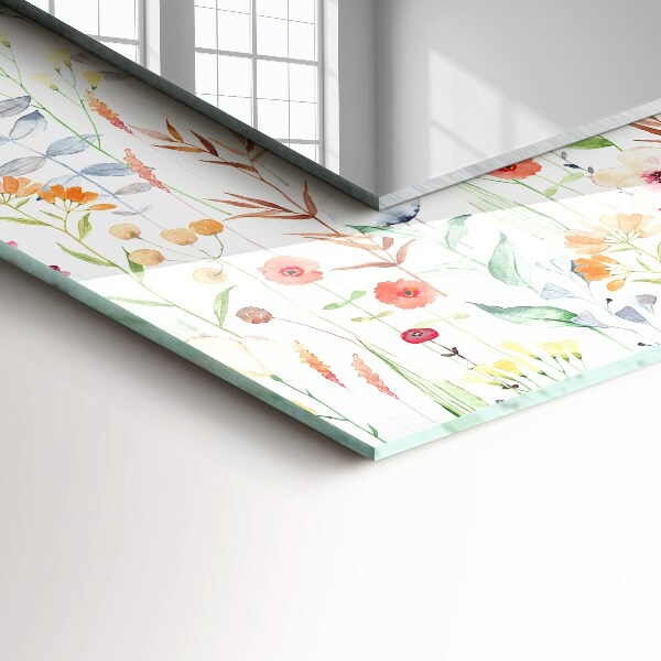 Dísztükör Virágok akvarell motívumokkal