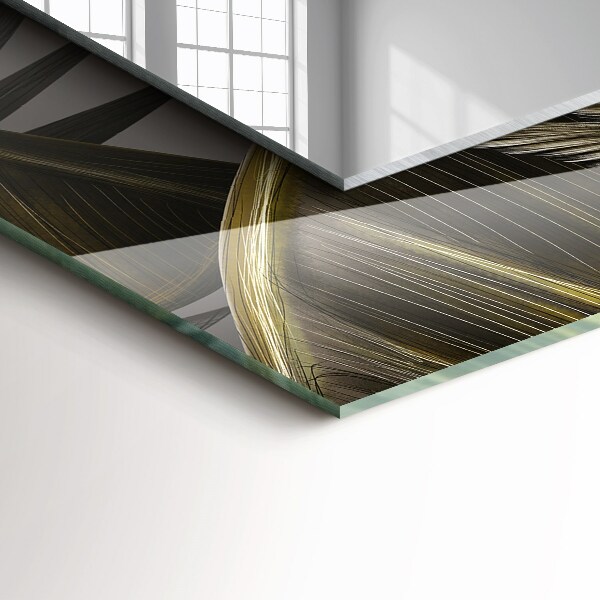 Díszes tükör Virágok és kolibrik