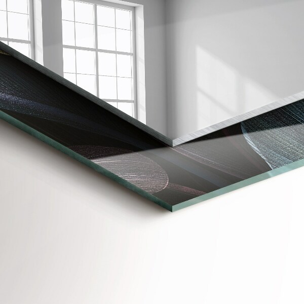 Tükör keret nyomtatással Színes növényi levelek