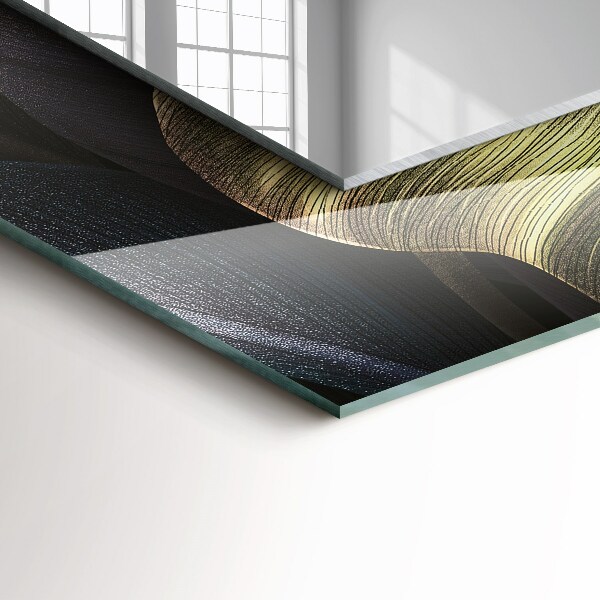 Tükör keret nyomtatással Színes növényi levelek