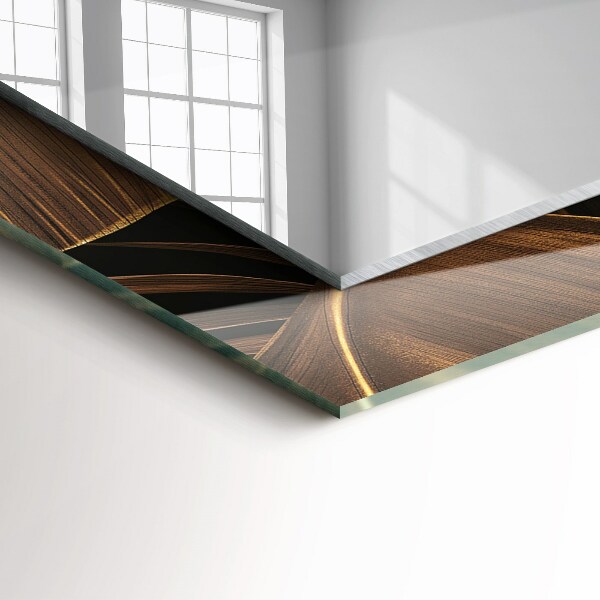 Tükör nyomtatott kerettel Trópusi levelek