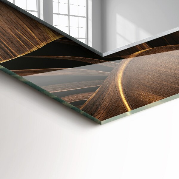 Tükör nyomtatott kerettel Trópusi levelek