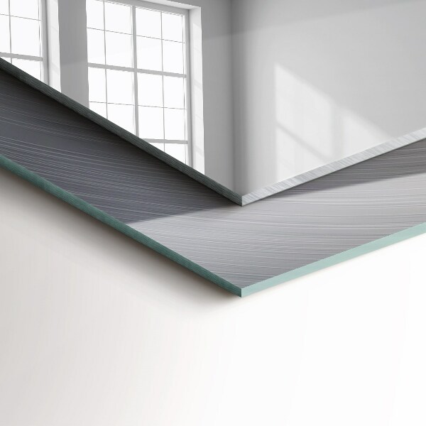 Tükör nyomtatott kerettel Kerek fémfelület