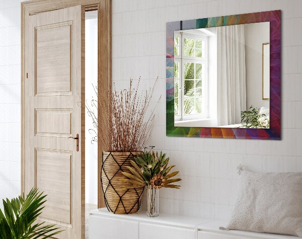 Tükör dekoráció Színes absztrakt spirál