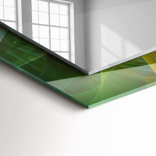 Tükör dekoráció Színes absztrakt spirál