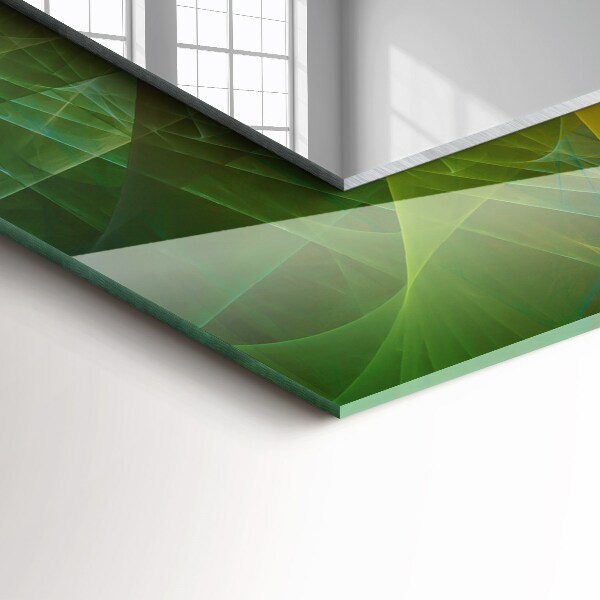 Tükör dekoráció Színes absztrakt spirál