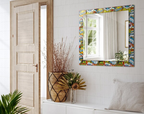 Tükör díszítéssel Színes léggömbök