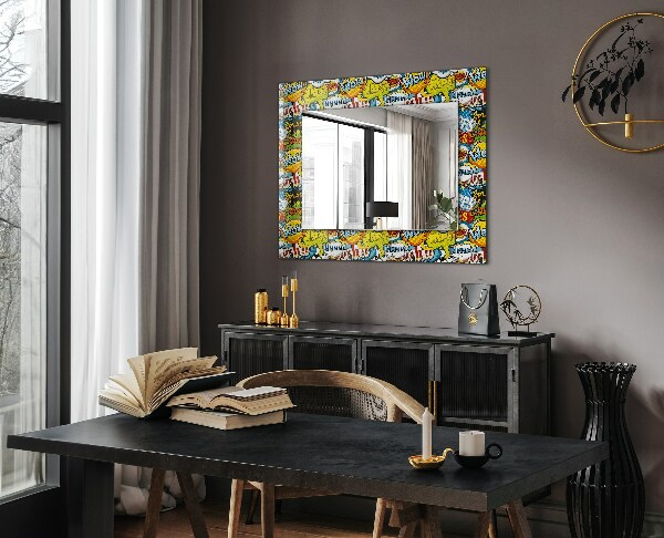 Tükör díszítéssel Színes léggömbök