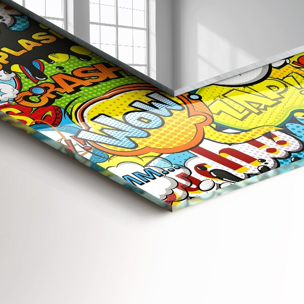 Tükör díszítéssel Színes léggömbök