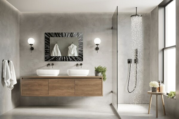 Tükör keret nyomtatással Fénysebesség effekt