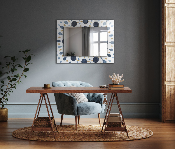 Tükör nyomtatott kerettel Absztrakt mandala minta