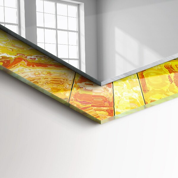 Tükör dekoráció Absztrakt színes mozaik