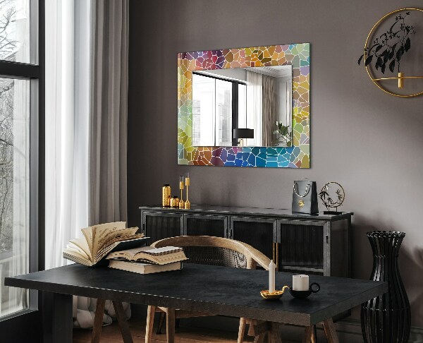 Design tükör Virágok és levelek