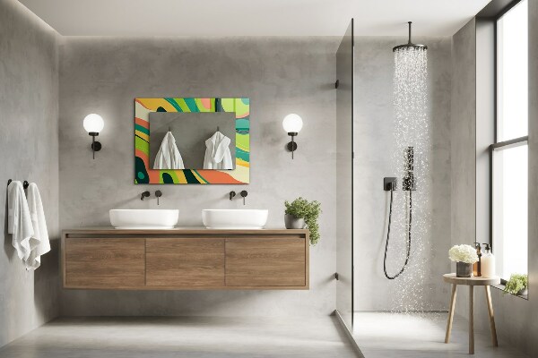 Design fali tükör Geometrikus motívum