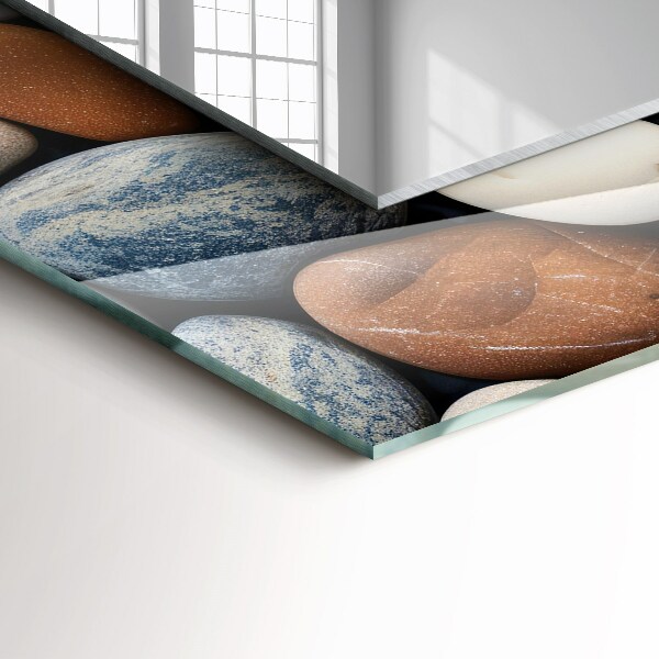 Tükör fali dísz Kék absztrakt minta