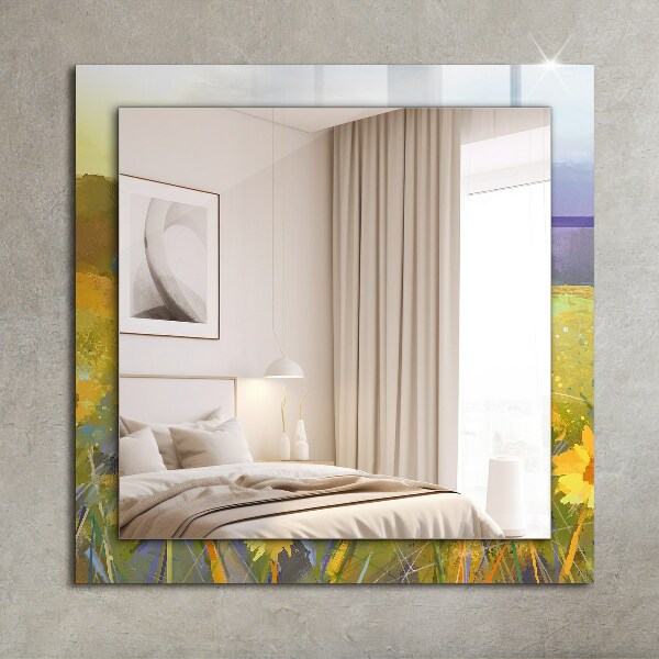 Tükör keret nyomtatással Rozsdás fém