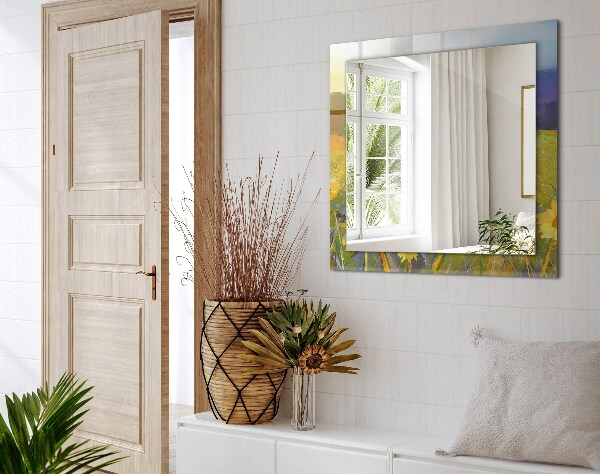 Tükör keret nyomtatással Rozsdás fém