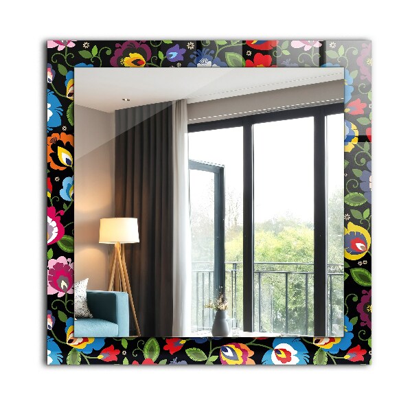 Dekor tükör Virágok és gyümölcsök