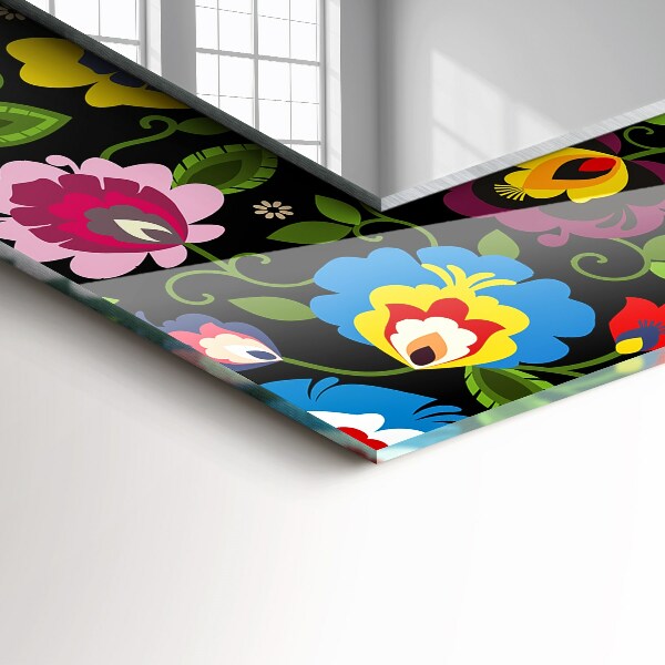 Dekor tükör Virágok és gyümölcsök