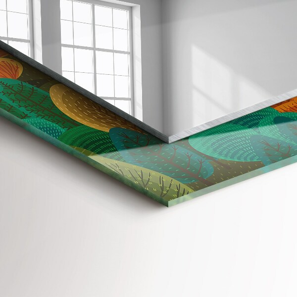 Dísztükör Koponya alakú rózsák